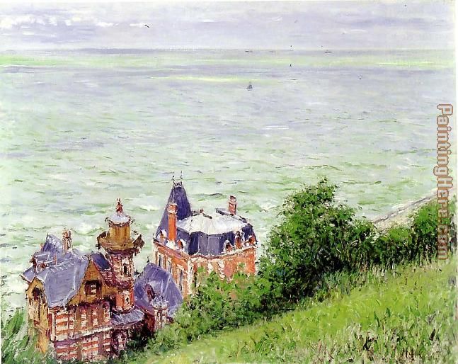 Villas at Trouville painting - Gustave Caillebotte Villas at Trouville art painting